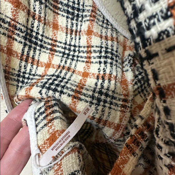 Free People womans tweed Plaid Jumpsuit size M - Picture 5 of 5